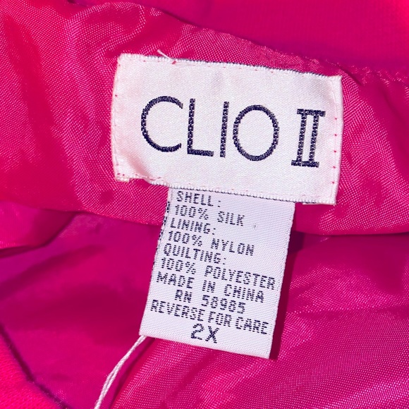 CLIO VINTAGE BAROQUE SILK BOMBER JACKET - Picture 9 of 9